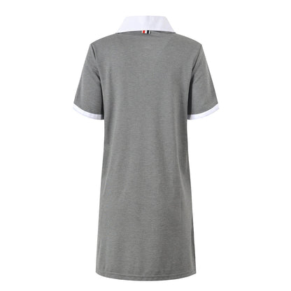 Contrast Collar Dress