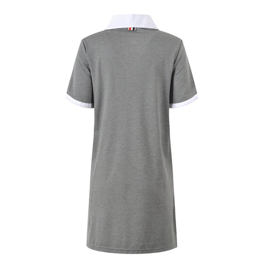 Contrast Collar Dress