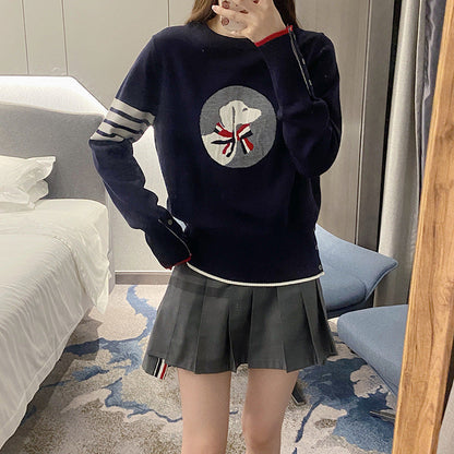 Puppy embroidered cardigan（副本） THOM TREND