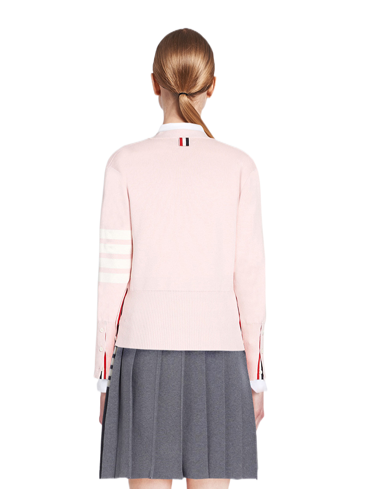 Pink knitted sweater