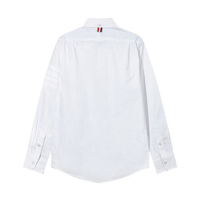 Men's four-bar collar mid-ribbon shirt（副本） THOM TREND