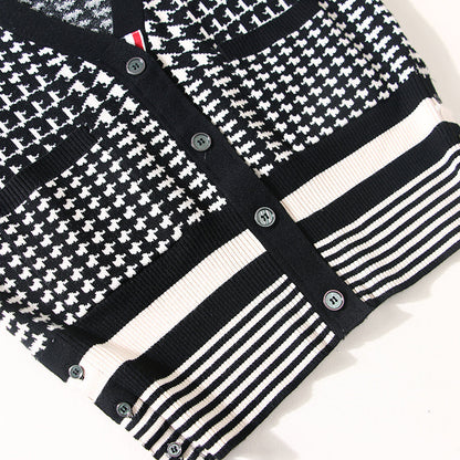 THOM  Houndstooth sweater short coat THOM TREND