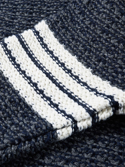 Snowflake Chunky Wool Crewneck Sweater THOM TREND