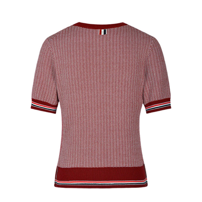 2025SS herringbone pattern T-shirt THOM TREND