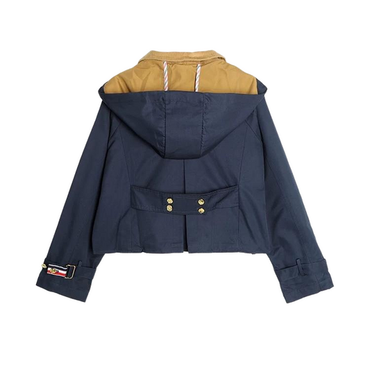 2025SS Women's Corduroy Contrast Tie Short Jacket THOM TREND