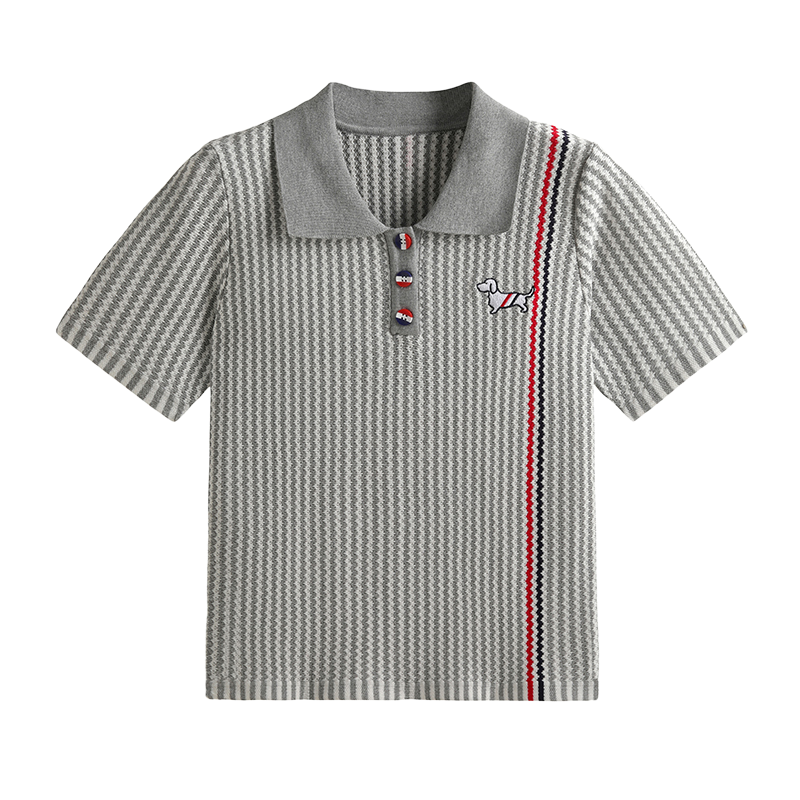 2025SS  vertical striped short sleeves THOM TREND