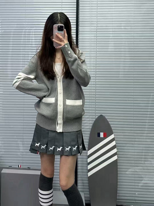 2025SS Back Dog Cardigan THOM TREND