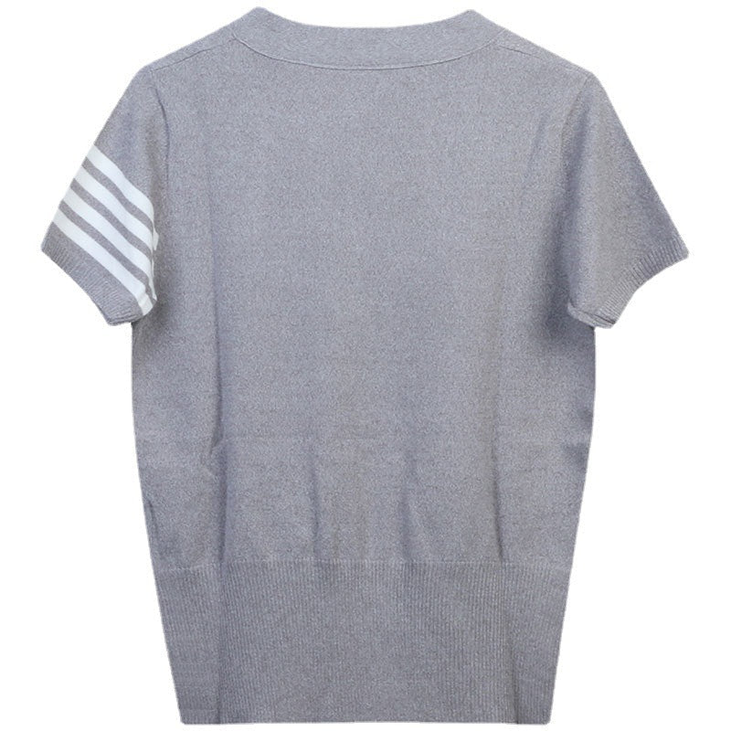 THOM Striped V-neck cardigan（复制） THOM TREND