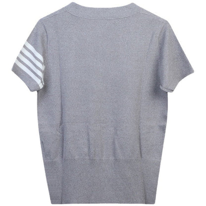 THOM Striped V-neck cardigan（复制） THOM TREND