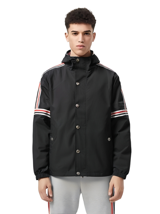 Men's windproof hooded work jacket THOM TREND