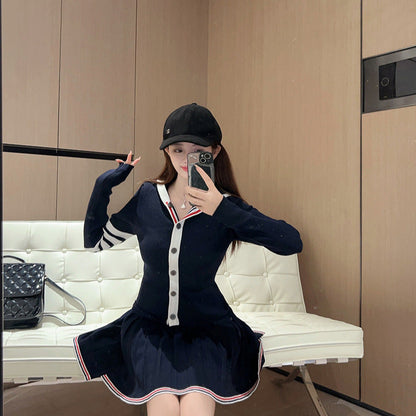 Women's four-stripe POLO collar dress（复制） THOM TREND