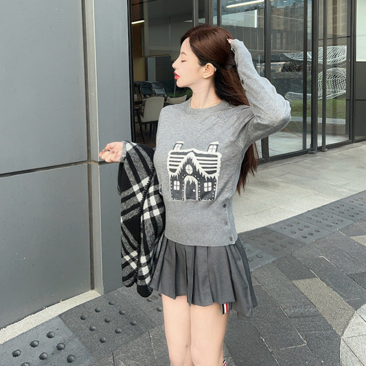 Christmas House Knitted Sweater