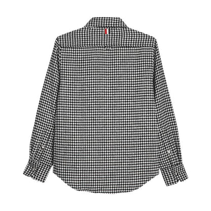 Men's Houndstooth Shirt Jacket THOM TREND