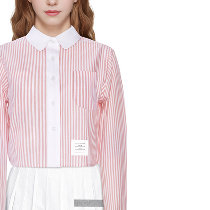 Striped High Waist Cropped Top THOM TREND