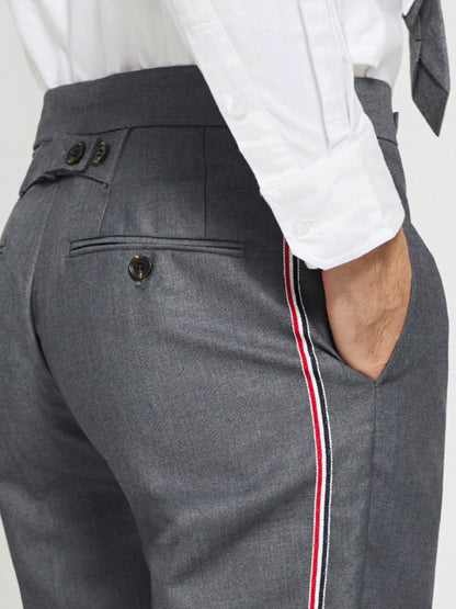 Single-side webbing suit pants THOM TREND