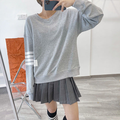 women's four stripe T-shirt sweater（复制） THOM TREND