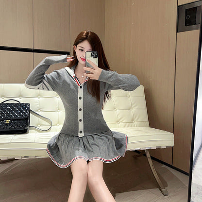 Women's four-stripe POLO collar dress（复制） THOM TREND