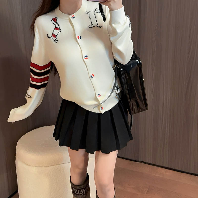 2025 Puppy Embroidered Sweater