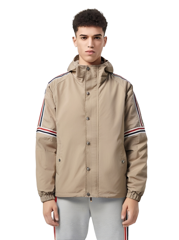 Men's windproof hooded work jacket THOM TREND