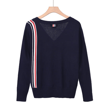 2025SSS Four-stripe wool cardigan THOM TREND