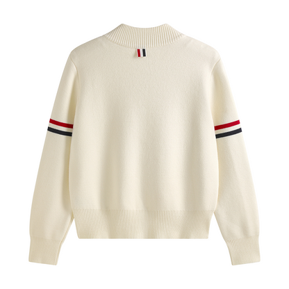 2025SS Double-stitched knitted cardigan THOM TREND