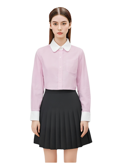 2025SSS Women's belly button-down shirt THOM TREND