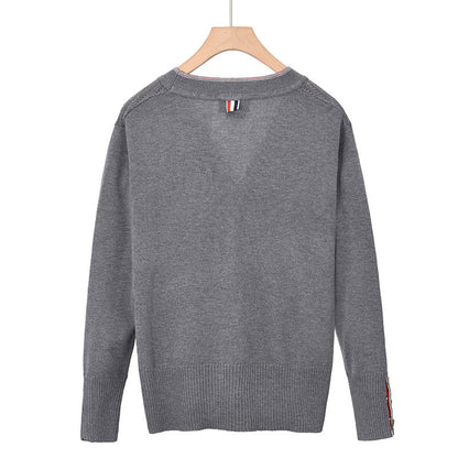 2025SS V-neck cardigan sweater THOM TREND