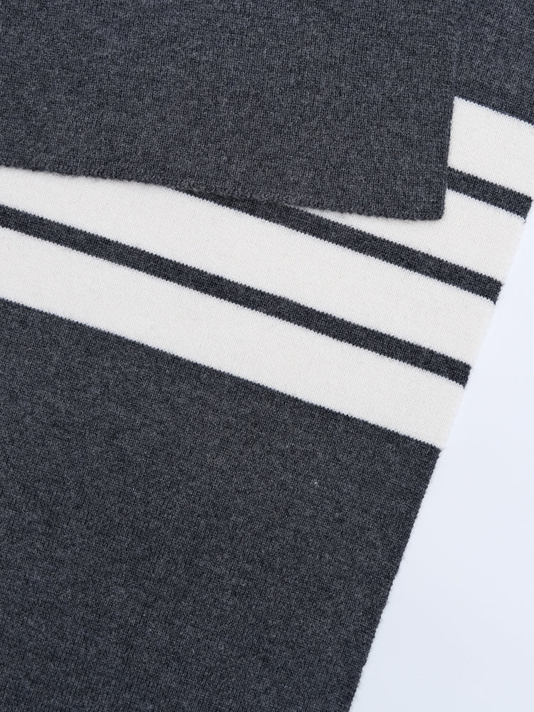 Solid color couple scarf THOM TREND