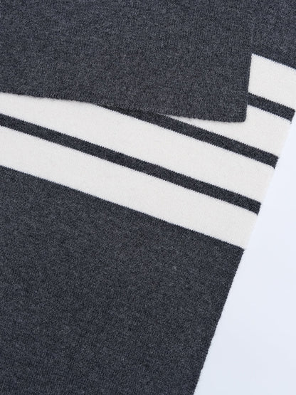 Solid color couple scarf THOM TREND