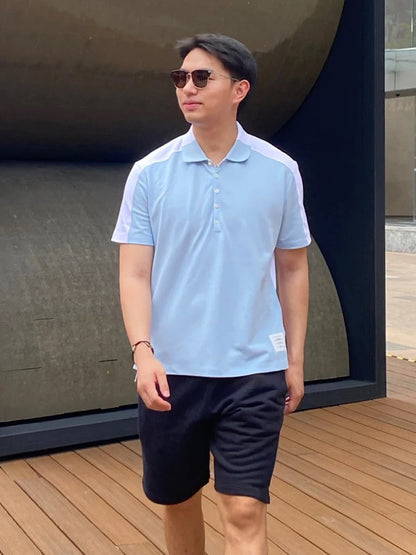 Unisex left and right colorblock T-shirt（副本） THOM TREND