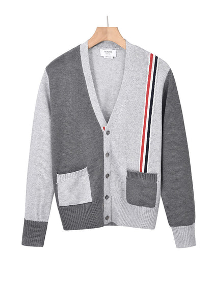 2025SSS Colorblock Cardigan Sweater THOM TREND