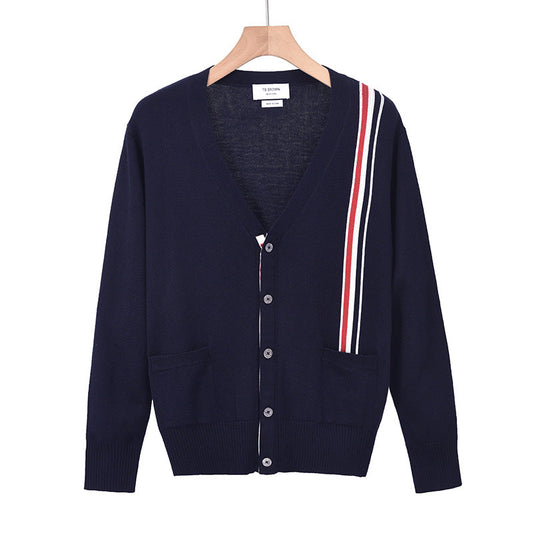2025SSS Four-stripe wool cardigan THOM TREND