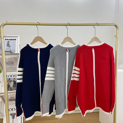 Four-bar crewneck sweatshirt（复制） THOM TREND