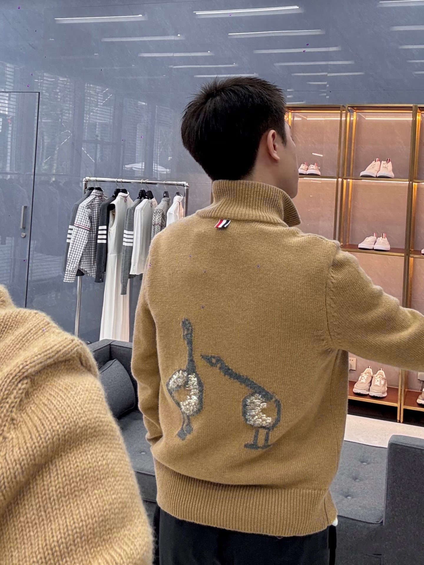 2025SS Feather intarsia sweater（副本） THOM TREND