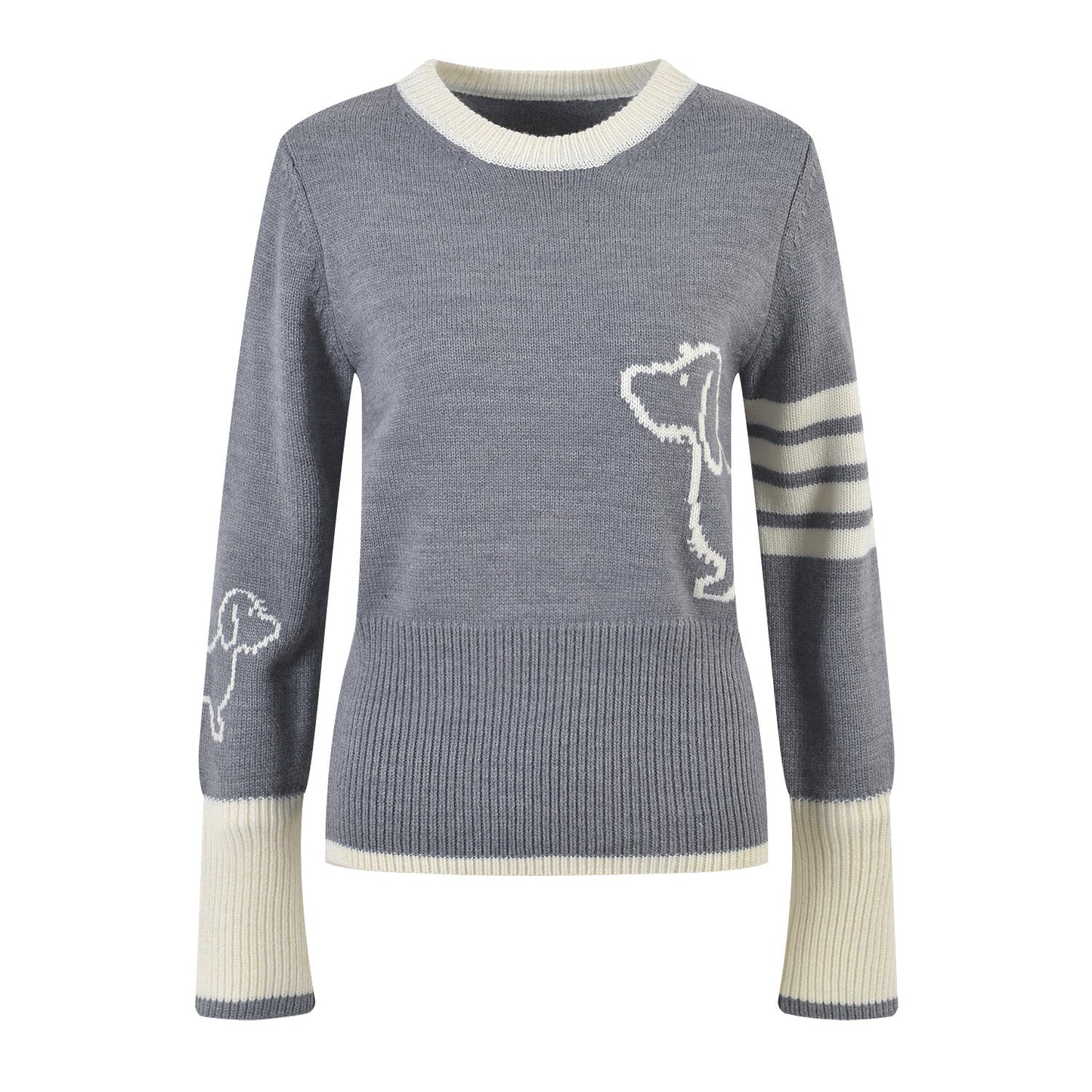 Puppy embroidered sweater