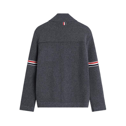 Men's double sleeve striped wool coat THOM TREND