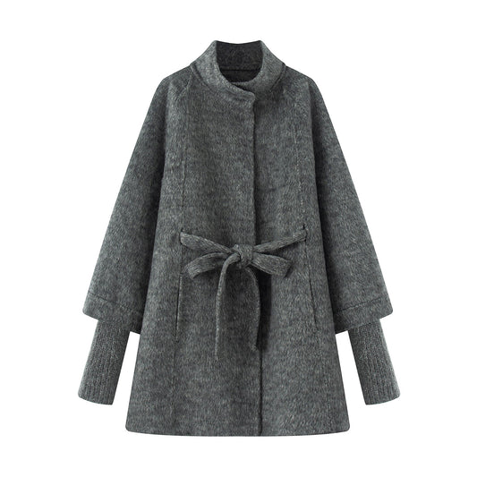 2025SS mid-length tie woolen coat THOM TREND