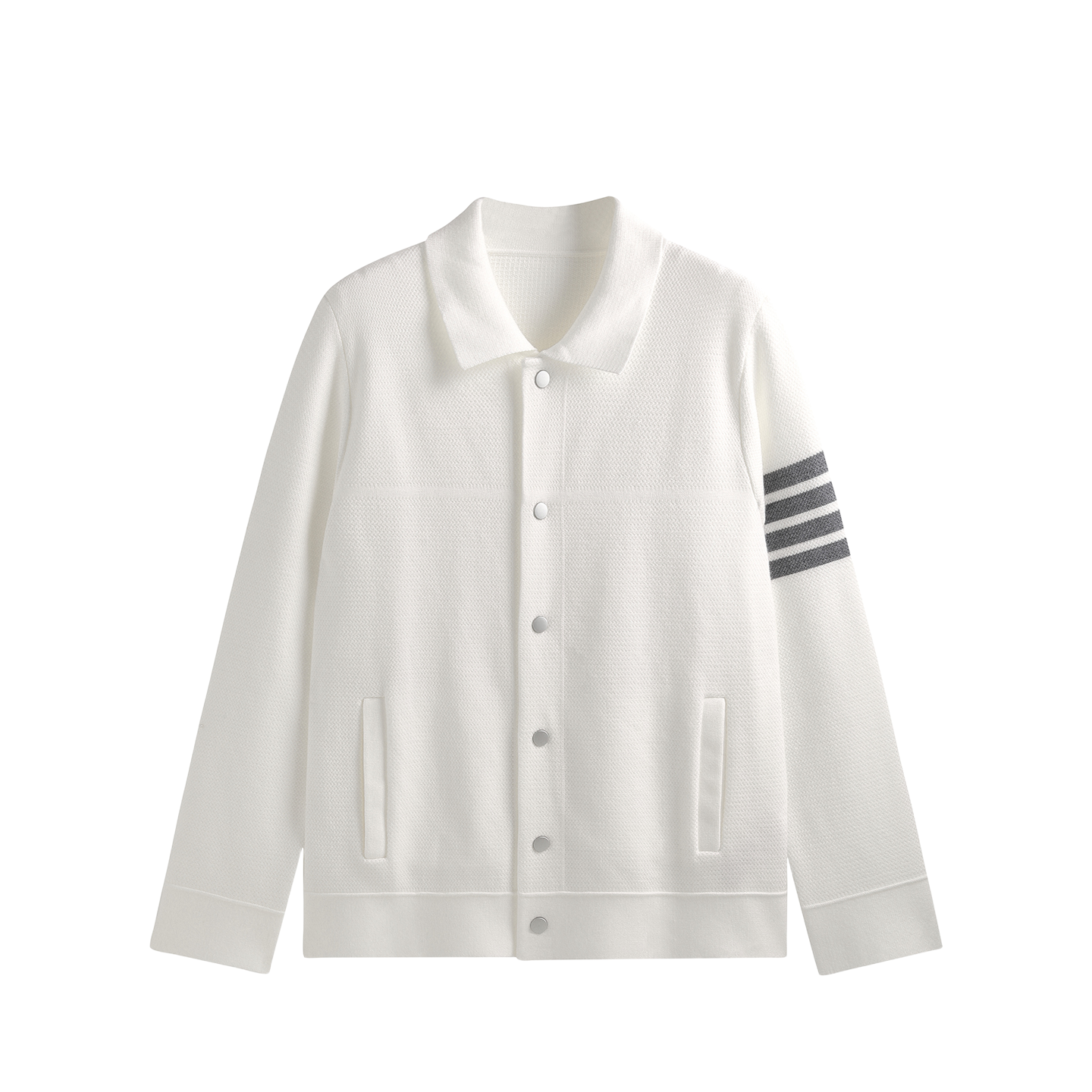 2025SS Polo collar knitted jacket THOM TREND