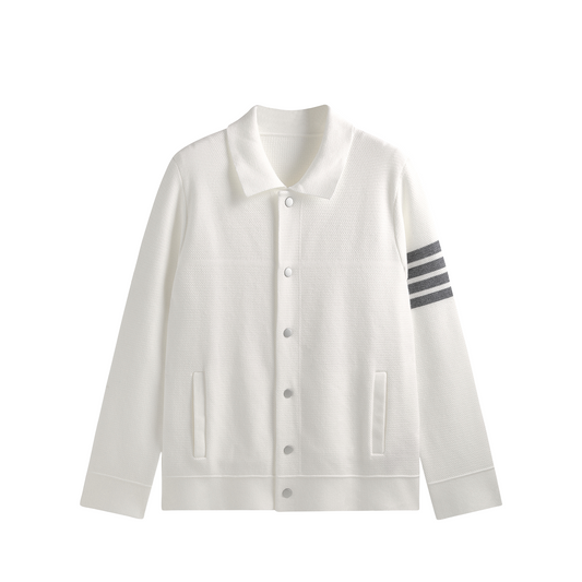 2025SS Polo collar knitted jacket THOM TREND