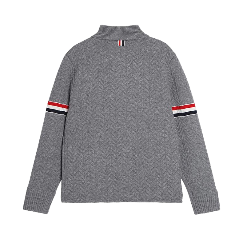 Unisex Herringbone Cardigan Jacket THOM TREND