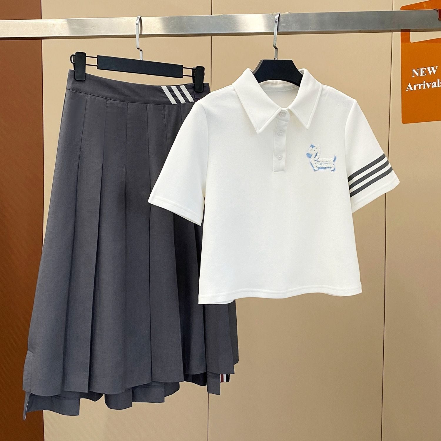 THOM Polo T-shirt + pleated skirt set（复制） THOM TREND