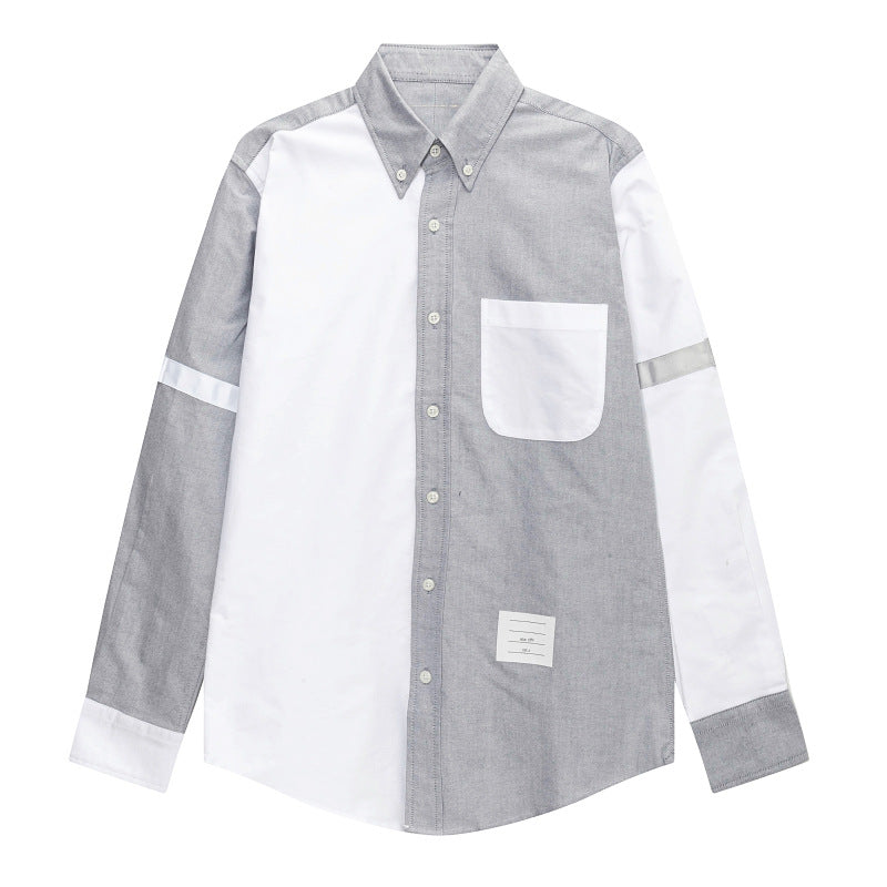 Puppy Print Back Slit Long Sleeve Shirt（副本） THOM TREND