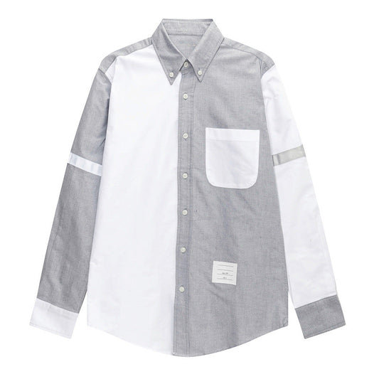 Puppy Print Back Slit Long Sleeve Shirt（副本） THOM TREND