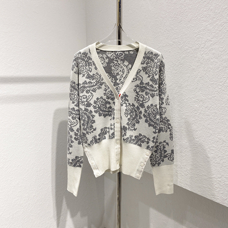 Colorblock wool knit cardigan（副本） THOM TREND