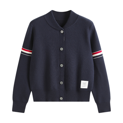 2025SS Double-stitched knitted cardigan THOM TREND