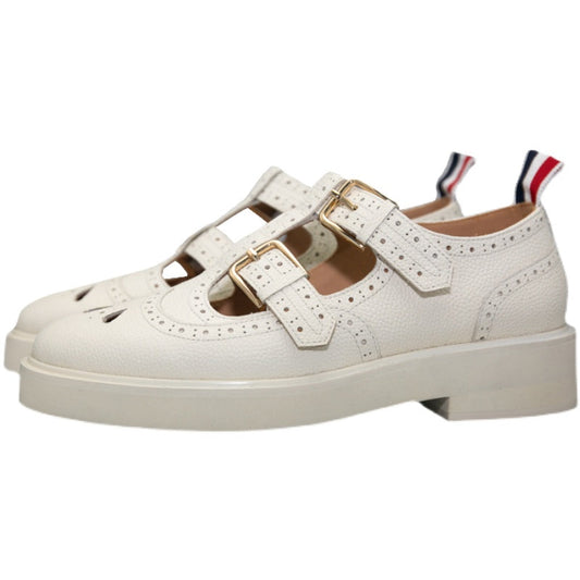 Women's hollow leather shoes THOM TREND