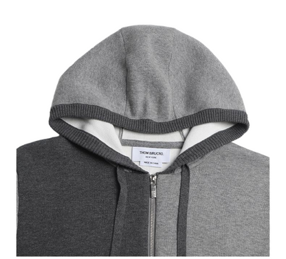 Spring and Autumn Colorblock Hooded Jacket THOM TREND