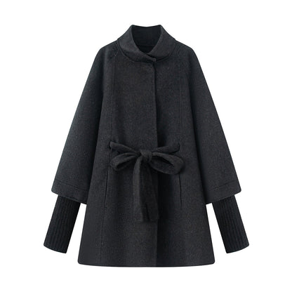 2025SS mid-length tie woolen coat THOM TREND