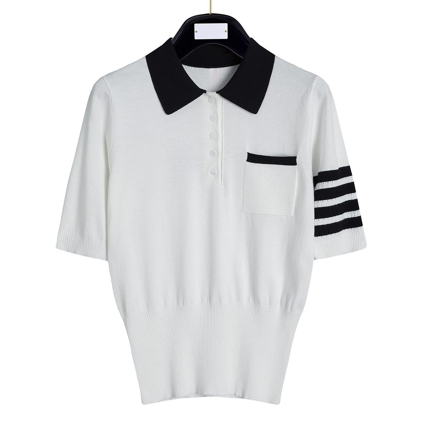 Women's back puppy polo short sleeve THOM TREND