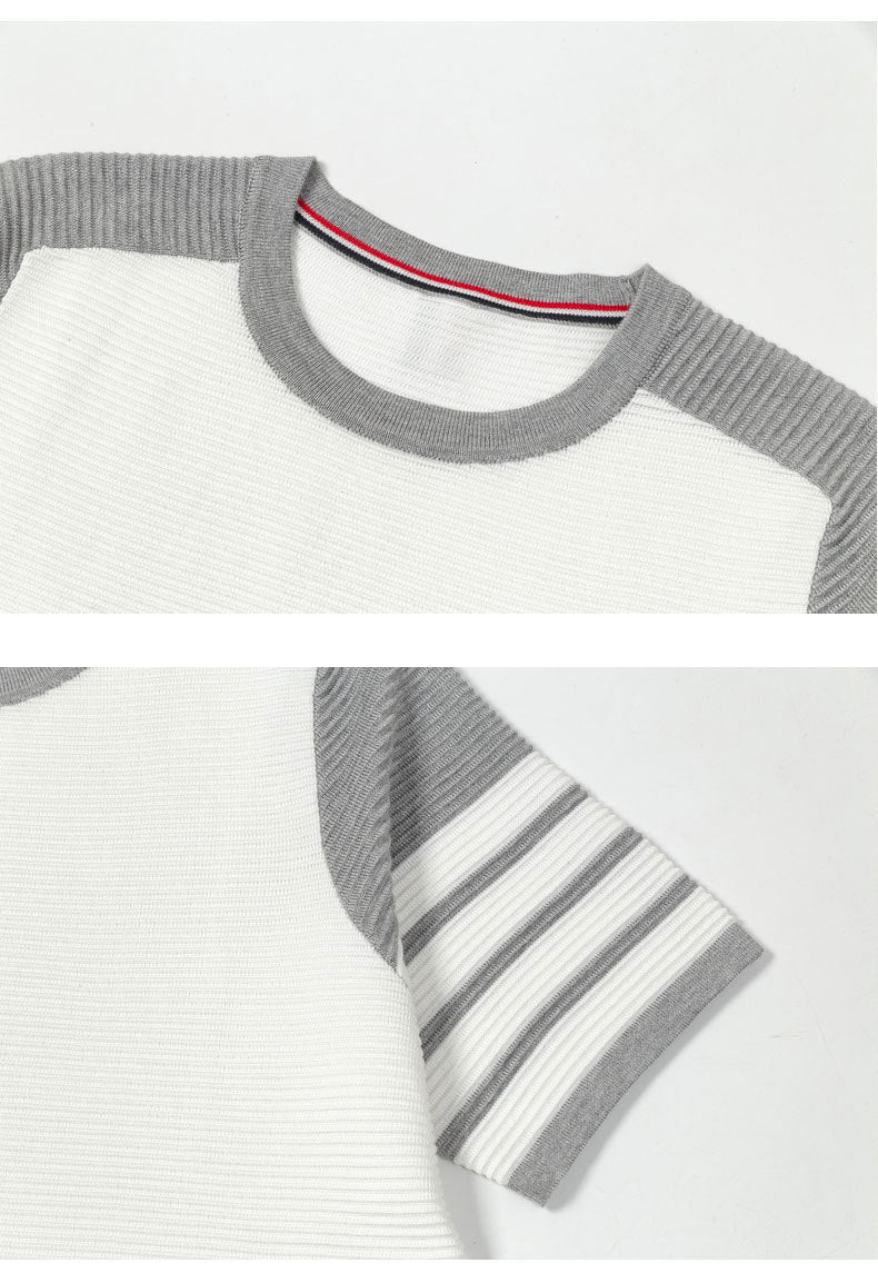 Color patchwork T-shirt（副本） THOM TREND